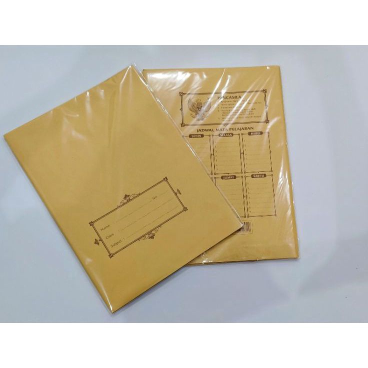 

Seller Sampul Buku Coklat Quarto Nama 1 pak