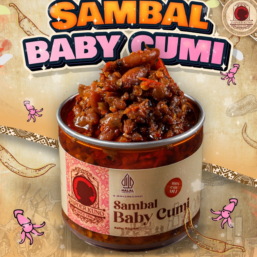 

CODEBARANG348SFR Dapoer Kuno Sambal Baby Cumi 15gr Scrooling