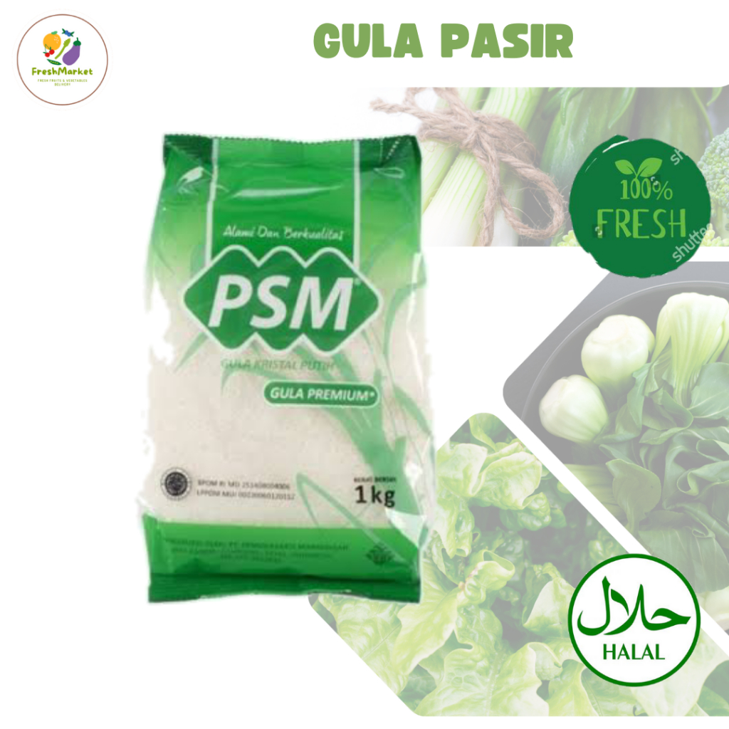 

Gula Pasir Premium PSM 1 Kg Freshmarketlampung