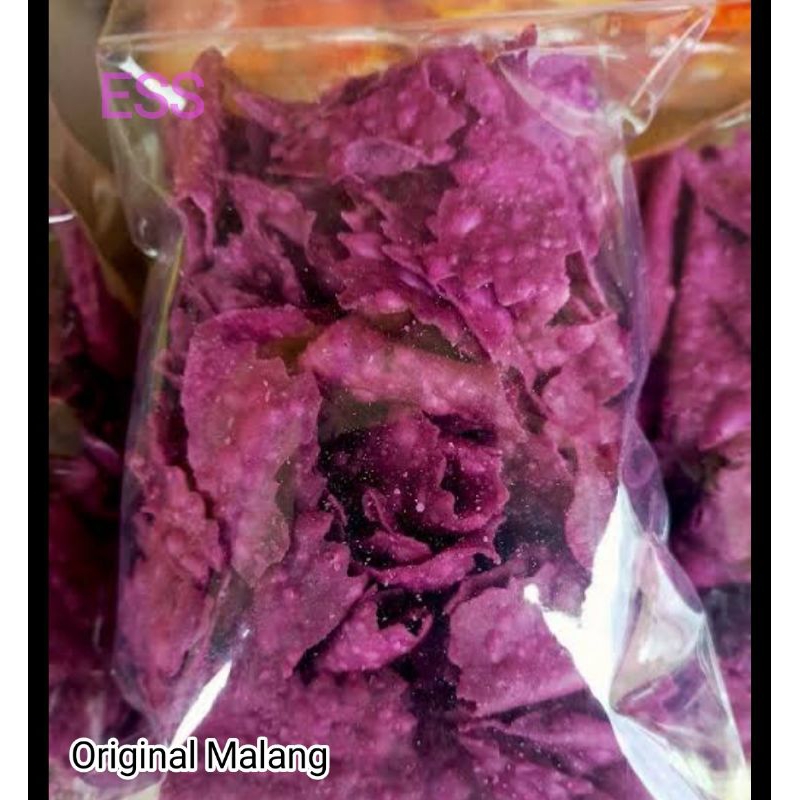 Camilan Keluarga Kripik ESS Ungu Grape Renyah Gurih