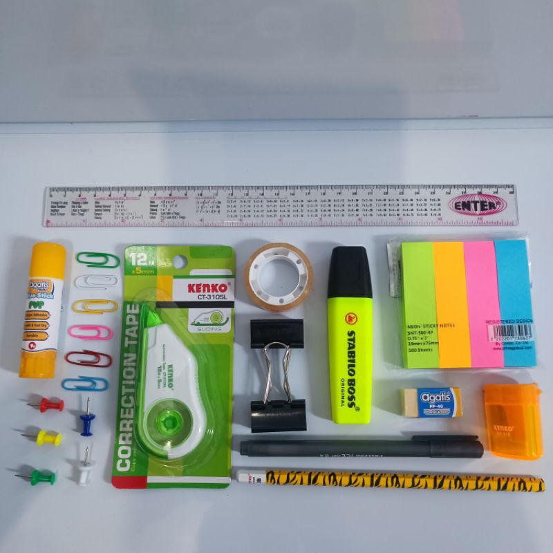 

Paket Alat Tulis Lengkap 11 in 1 Set Alat Tulis Sekolah