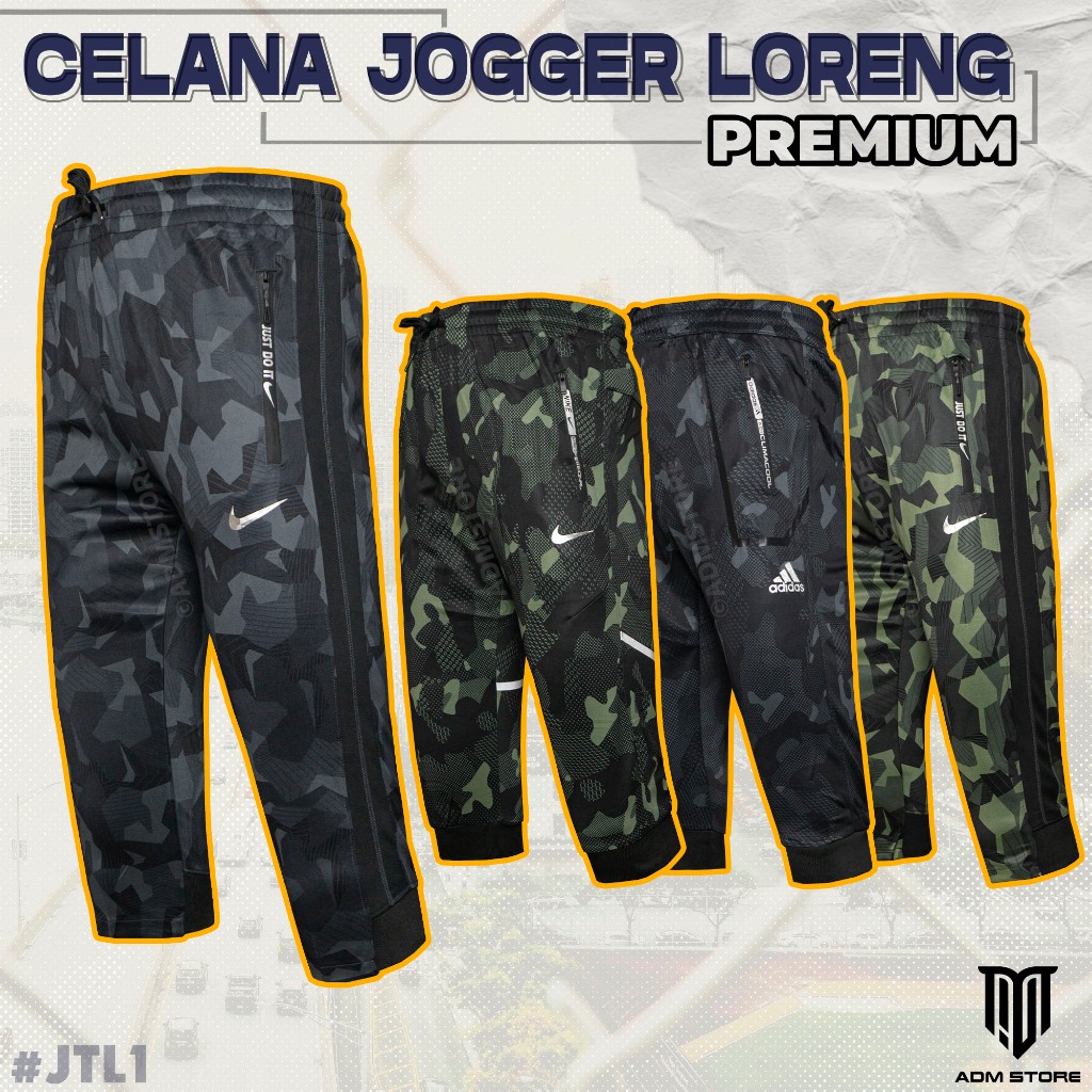Celana Loreng Tactical 3/4 Pria – Jogger Training Army Style Bahan Premium ADM Store JTL1