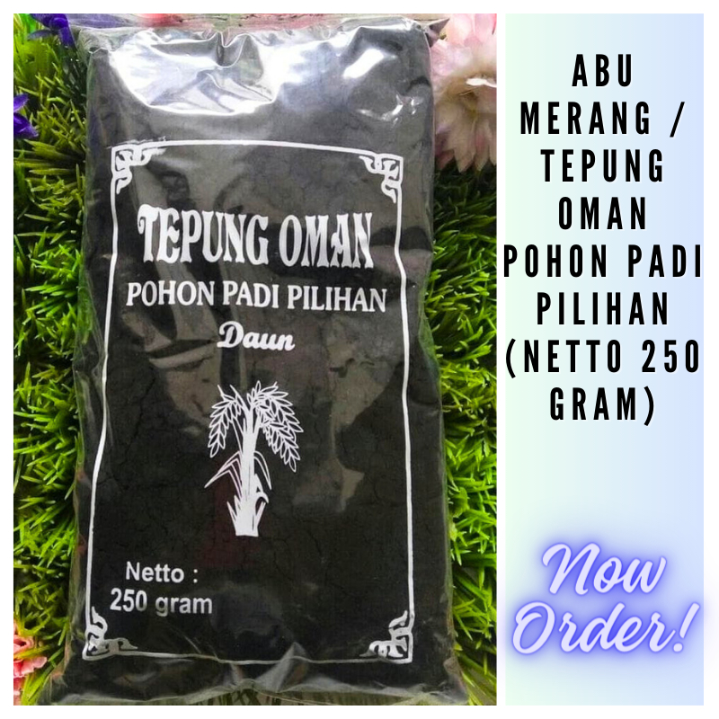 

✔️FLA⚡H⚡ALE✔️ Tepung oman/Abu merang sekam pewarna alami 250 gram/Abu Merang / Tepung Oman Pohon Padi Pilihan ❤[PROMO MURAH!!!]❤