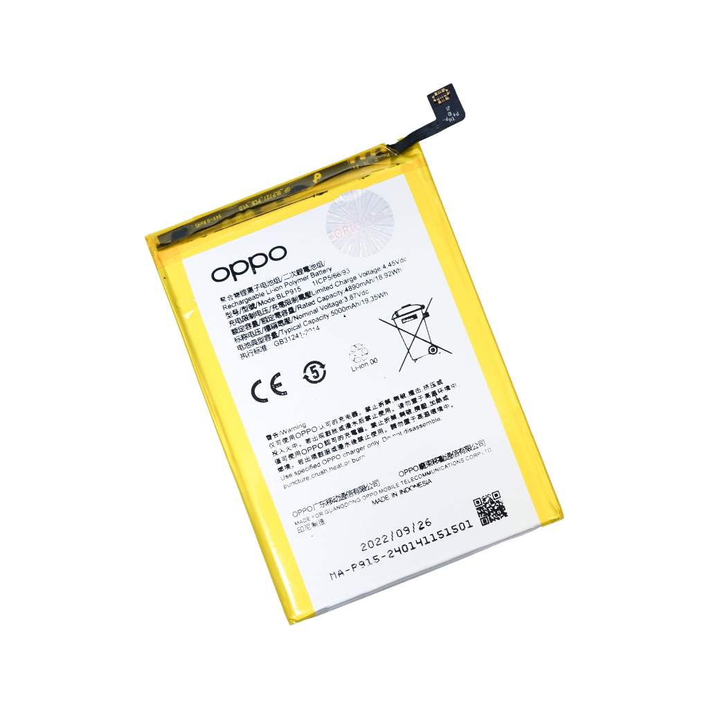 BATERAI OPPO A57 5G / BATRE OPPO A57 5G / BLP915 ORI 100%