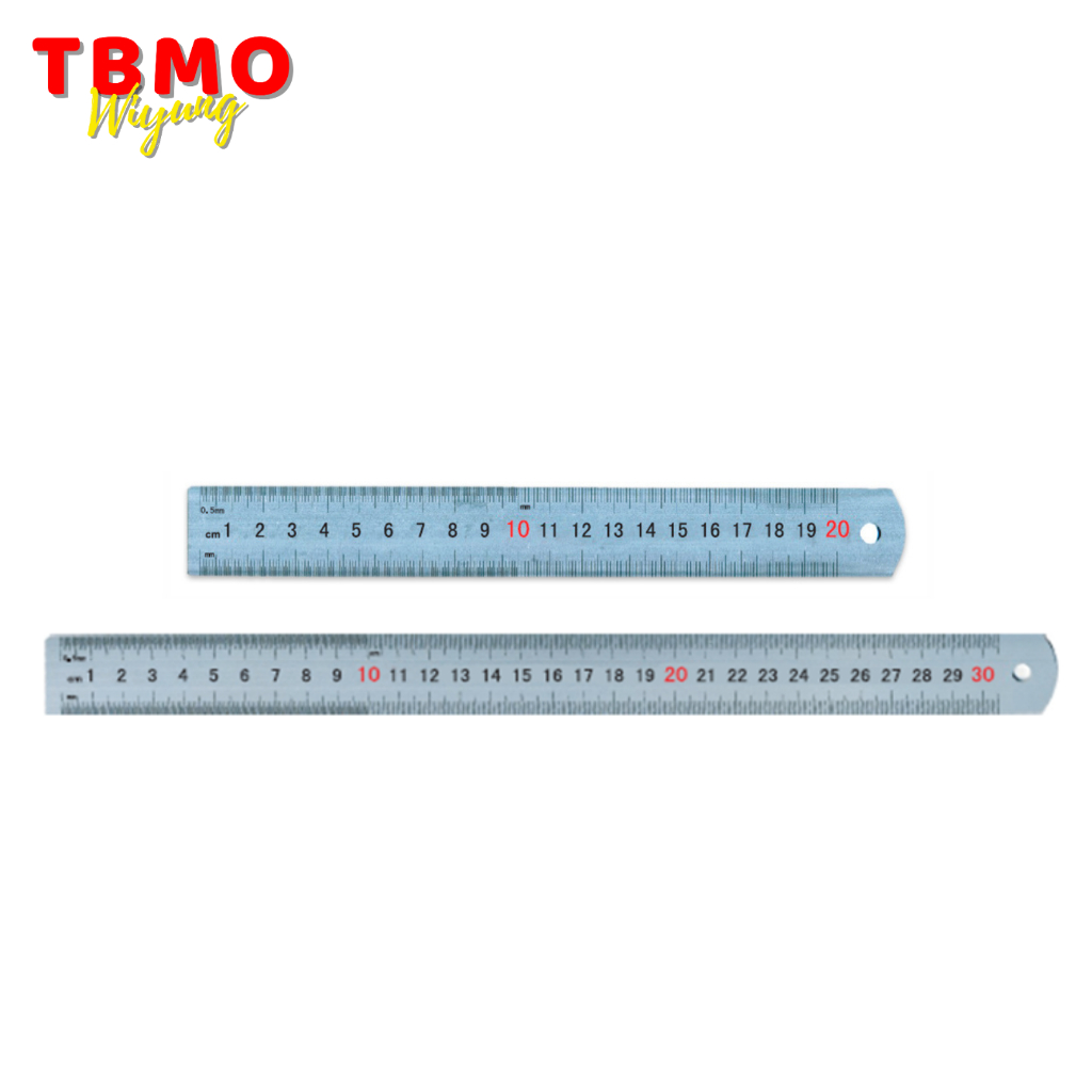 

TBMO M&G Penggaris Aluminium / Penggaris Alloy / Penggaris Stainless 20cm 30cm - Pcs