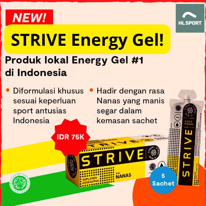 

zwso 68 STRIVE Energy Gel Indonesia not SIS Gu Maurten HB8