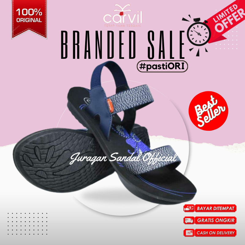 SANDAL WANITA CARVIL ORYN - L SANDAL FLAT SANDAL TALI WANITA | ORIGINAL DIJAMIN MURAH
