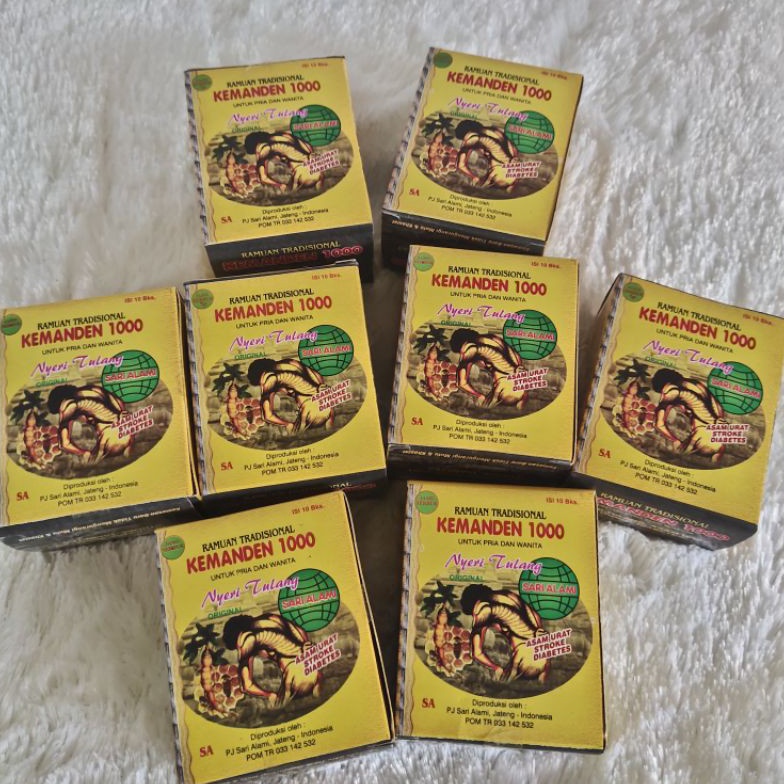 

PROMONH2H Kemanden Sewu kemanden 1 kemanden seribu herbal pegal linu rheumatik asam urat untuk pria dan wanita Fast On
