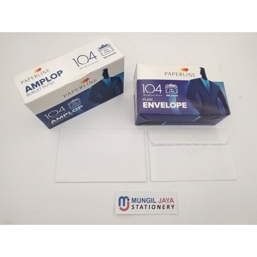 

Amplop putih 104pps Papperline
