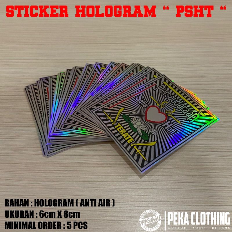 

Stiker Hologram PSHT