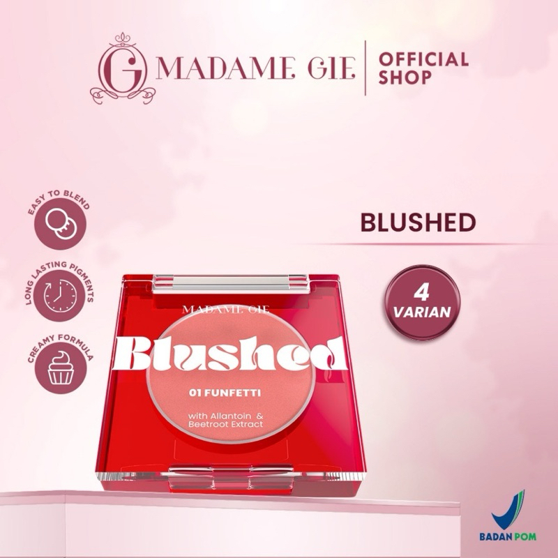 Madame Gie Blushed - Makeup Blush On - Blush On Madame Gie - Perona Pipi