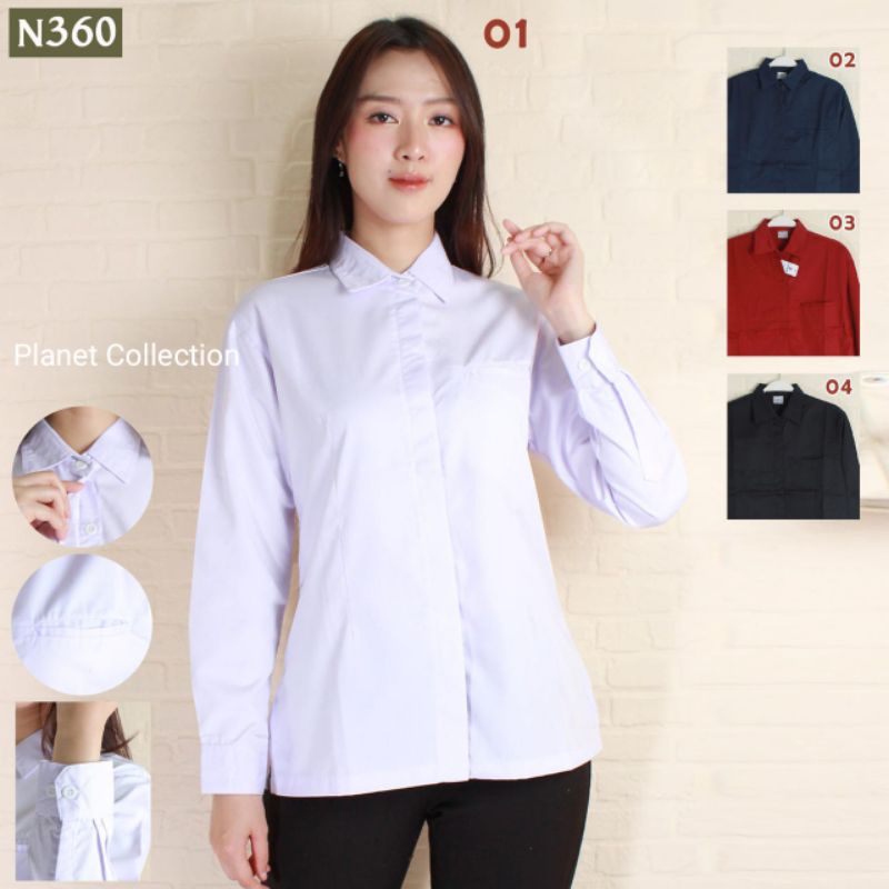 Baju Dinas Putih Wanita PDH Putih PNS Cewek Kemeja  Putih PNS Wanita Baju Putih PNS Wanita