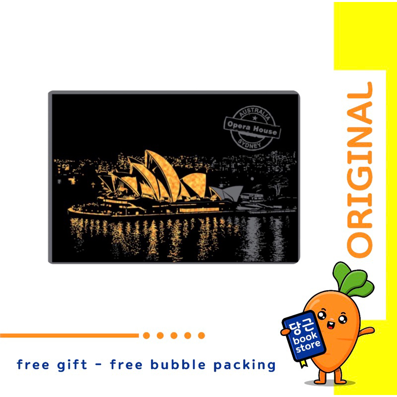 

DAISO KOREA POSTCARD KOREA OPERA SYDNEY / SCRATCH COLOUR NOTE