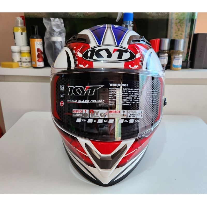 Helm KYT Vendetta 2 Suzuki Gsx-R Special Edition Double Visor for sale