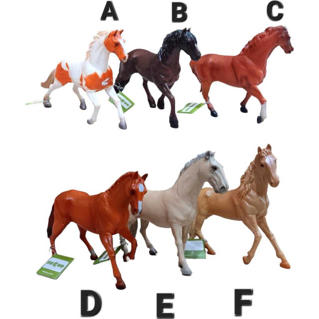 RECUR Toy Figure Animal HORSE Mainan Kudu