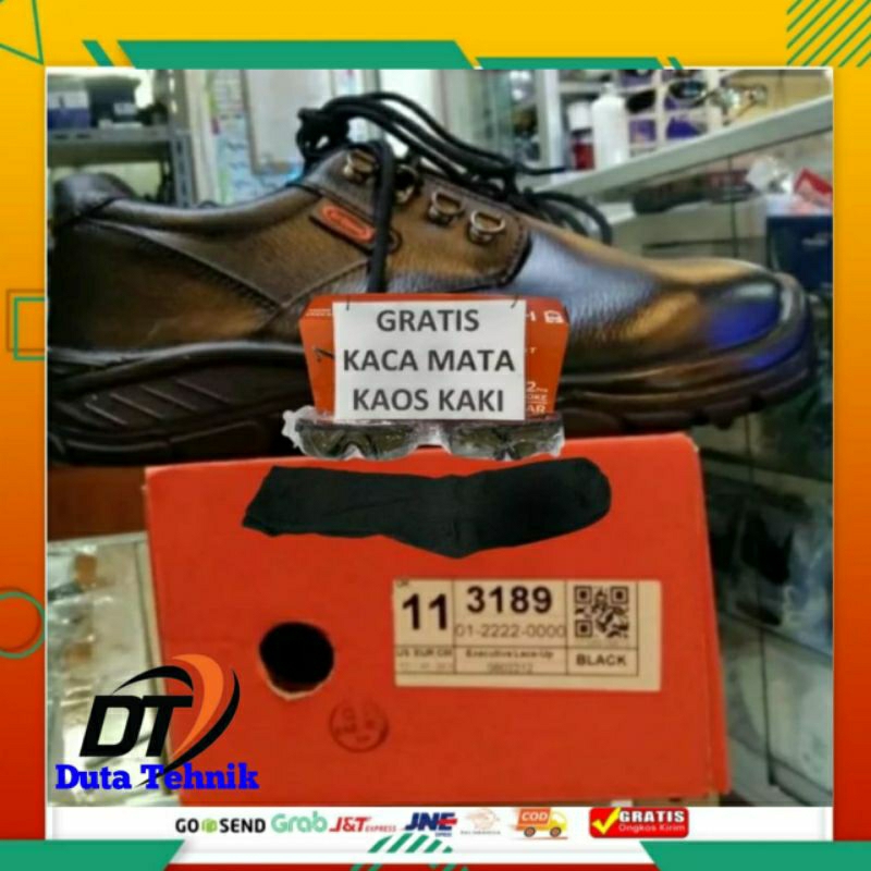 BONUS KAOS KAKI + KACAMATA SAFETY SEPATU SAFETY DR OSHA 3189 / SEPATU SAFETY DR OSHA / SEPATU SAFETY