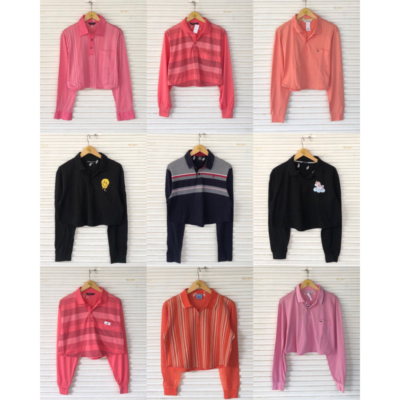 POLO PANJANG CROPTOP PART lll/ POLO CROP TERMURAH / PL POLO CROP CEWE