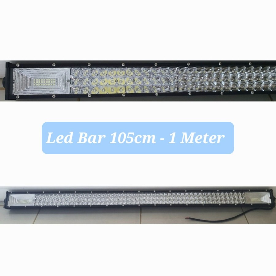 Lampu Tembak Sorot LED Bar Mobil 105cm LEDBar 105 cm Jeep Floodlight - Bar 1 meter, 24+144+24