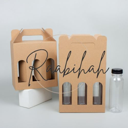 

Kardus Jinjing Botol 250ml Isi 3 Box Packaging Dus Botol 250 ml Tenteng Polos (10 pcs)