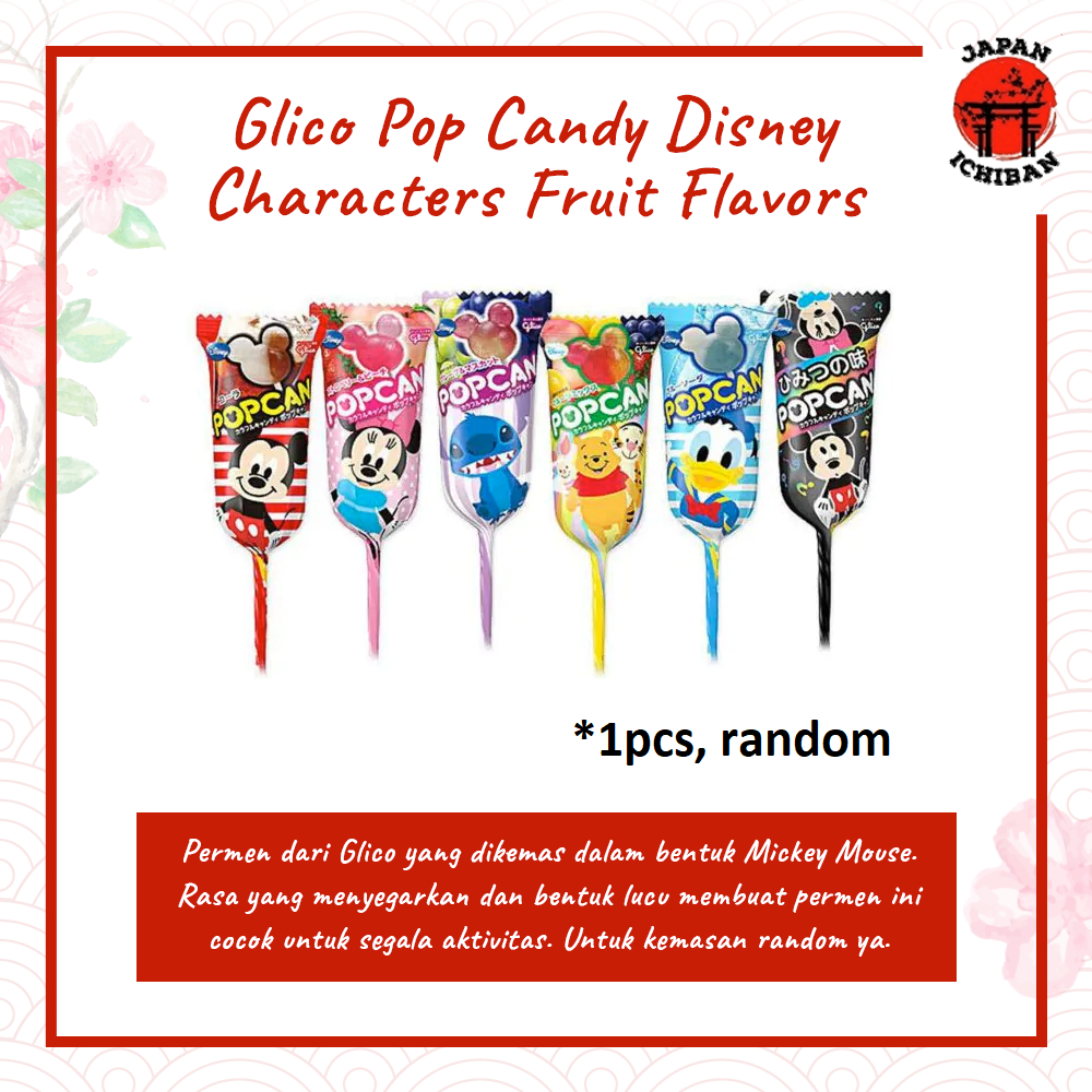 

Glico Pop Candy Disney Mickey Fruit Flavors Original Japan