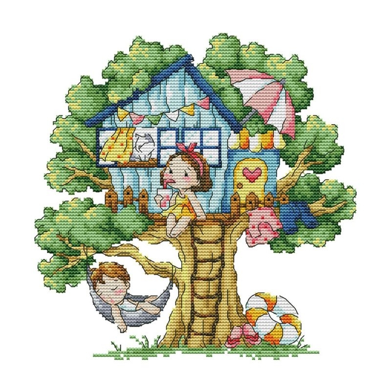 Paket kristik / cross stitch kit pola kain