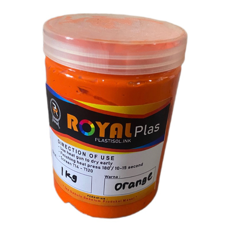 

Tinta Plastisol ROYALPLAS Orange Eco @1Kg