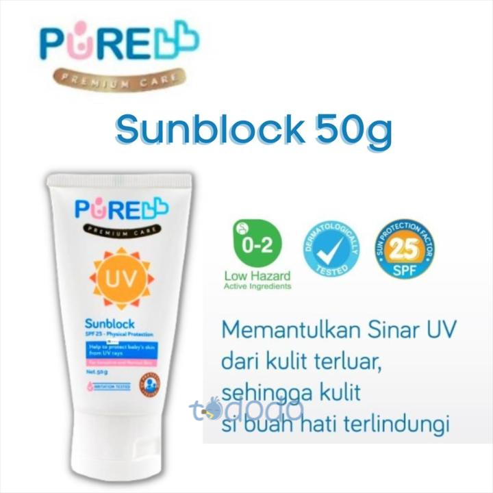 Sunscreen Sunblock Bayi Anak Pure bb Sunblock 50gr