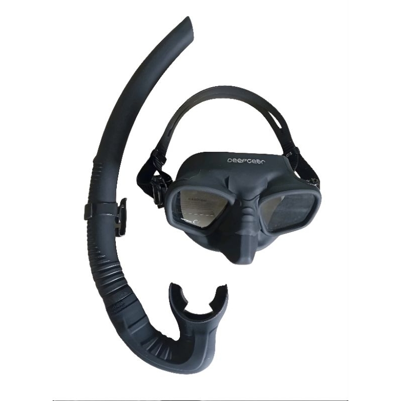 Deepgear Mask Viper Kacamata Set Low Volume Freedive Masker dan Snorkel low Profile