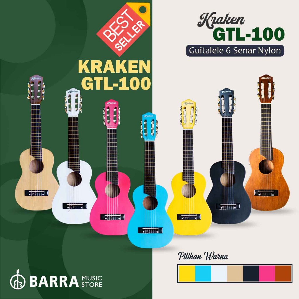 ORIGINAL GitarLele  KRAKEN Akustik Berkwalitas