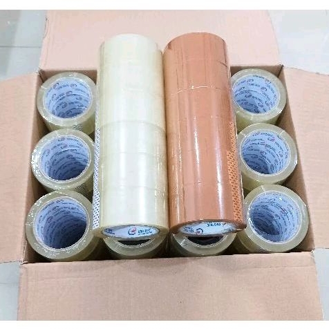 

Lakban 1 Dus Bening Coklat isi 72pc 2 inch 90 yard Star Tape kualitas setara Daimaru