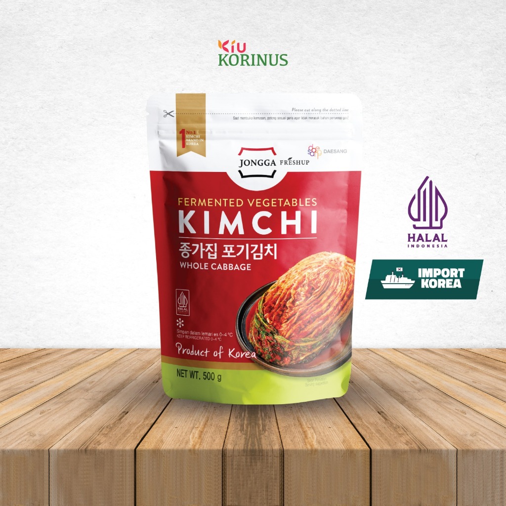 

K - Jongga JIB Poggi Kimchi 500g / Poggi Kimchi / Kimchi / Kimchi Pedas Halal MUI