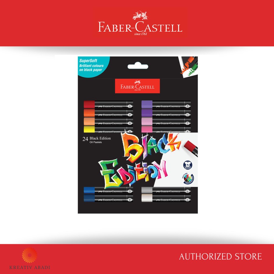

Faber Castell Oil Pastel 24 Colour Black Edition Series