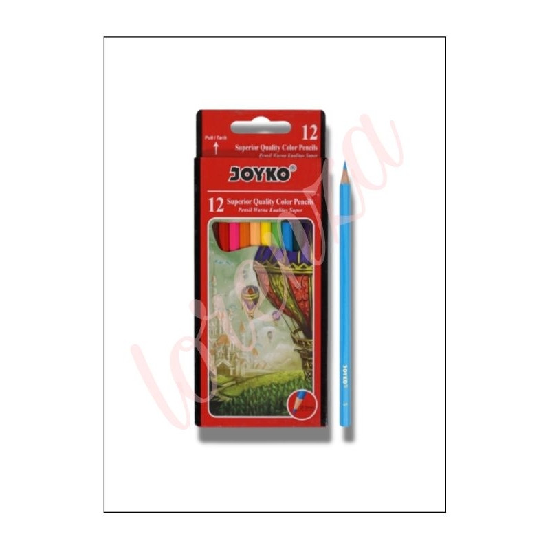 

PENSIL WARNA PANJANG JOYKO CP-100 12 WARNA
