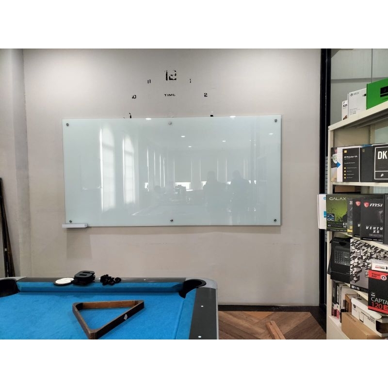 

glassboard/papan tulis kaca/white board kaca 120 x 240cm
