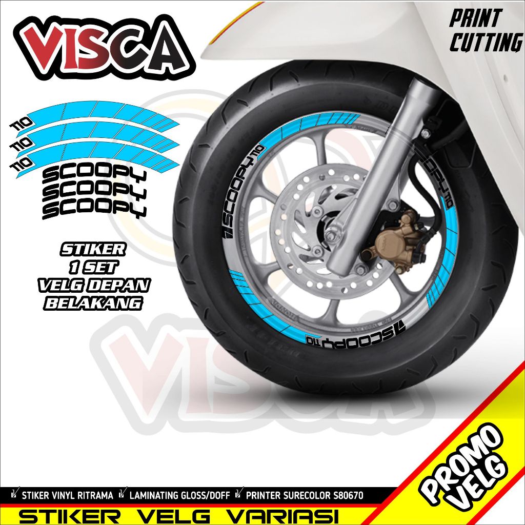 Stiker Velg List Velg Motor Stiker Velg Scoopy New 01