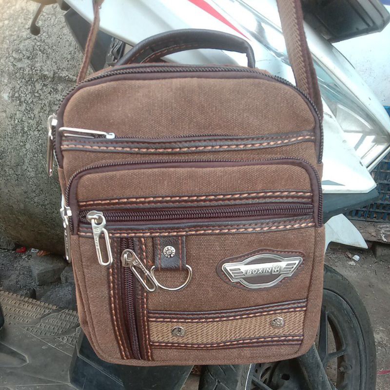 (COD) Tas Selempang Kanvas Tas Selempang Branded Tas Selempang Keren