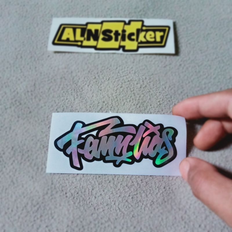 

stiker cutting hologram Familias / stiker Familias isi 1 pcs