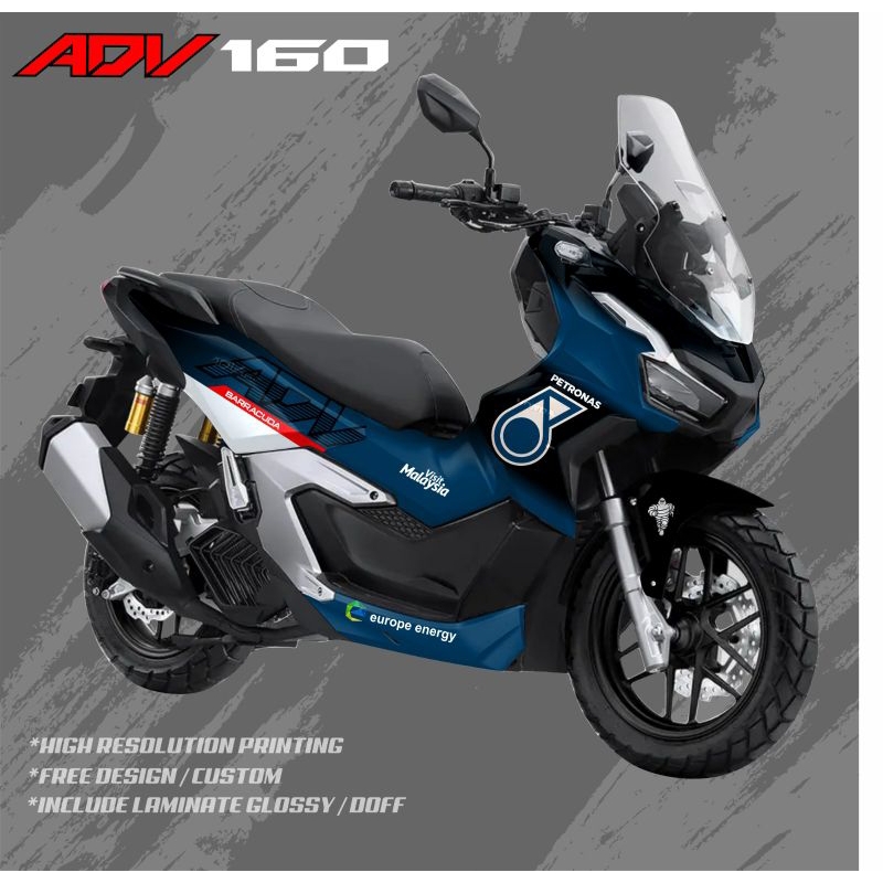 decal stiker variasi full body motor Honda adv 160/new full body striping variasi decal terlaris Hon