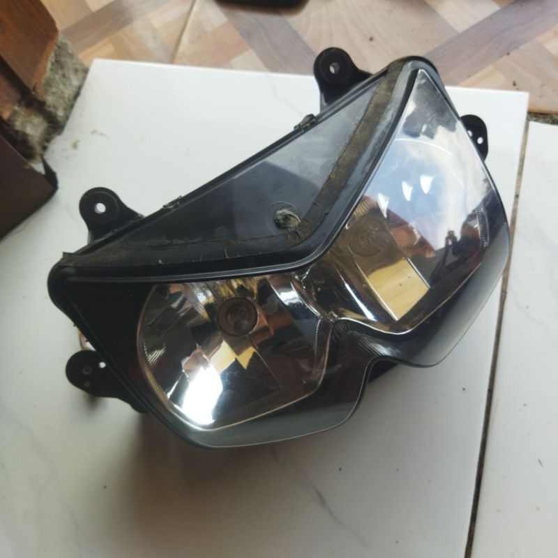 headlamp reflektor kawasaki ninja 4tak karbu ninja 250 r ninbu original