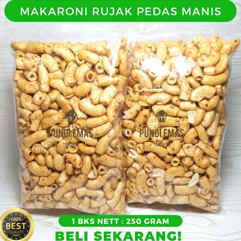 

KODE XBM125 Makaroni Pedas Manis Bumbu Rujak Snack Kiloan 25 Gram