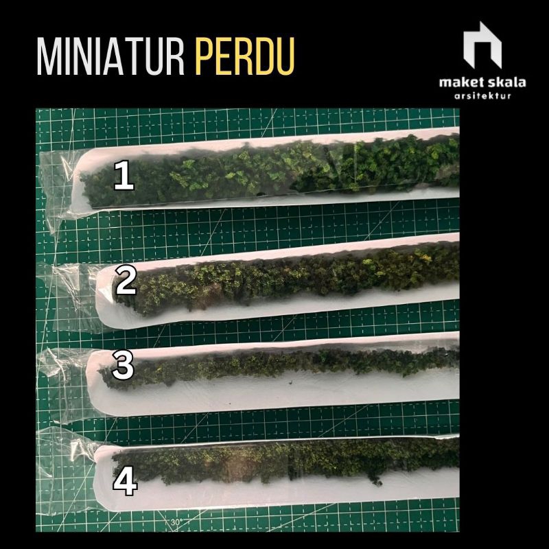 

Perdu hias panjang rumput berwarna untuk maket diorama skala
