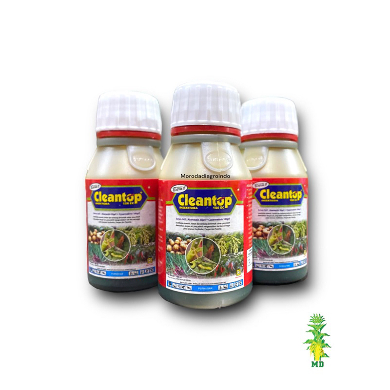 Insektisida CLEAN TOP 120EC 100ml efektif mengendalikan Trips, ulat dan serangga lainnya