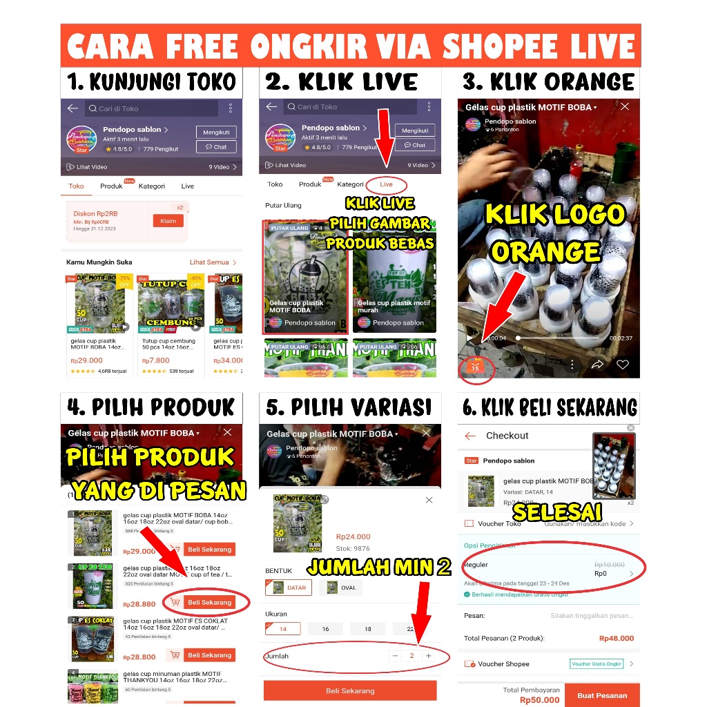 Descend Gelas Cup Minuman Plastik Motif Thankyou 14Oz 16Oz 18Oz 22Oz Oval Datar / Cup Teh / Cup Of