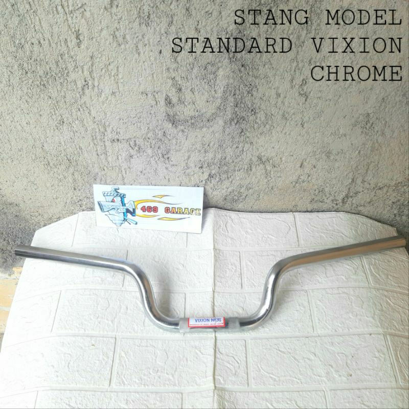 Stang / Stir Model Standard Vixion Chrome Bahan Tebal | Bisa Untuk  Cb Vixion W175 Xabre  Tiger Ninj