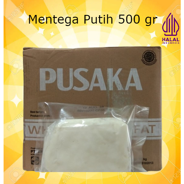 

Mentega Putih Pusaka / Margarin White Bakers Fat 500 gr