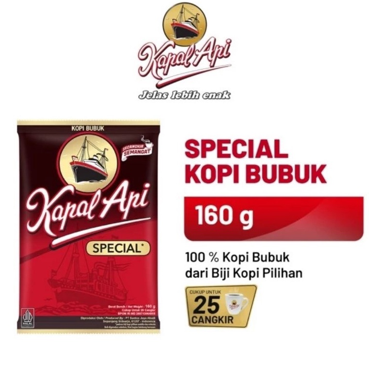 

Kode CVJ64 KOPI BUBUKKapal Api BUBUK 16gr