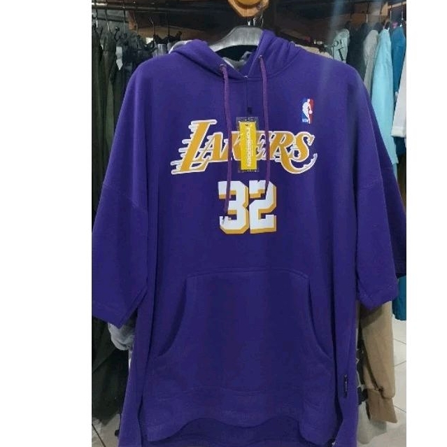 HOODIE PENDEK LAKERS UNGU