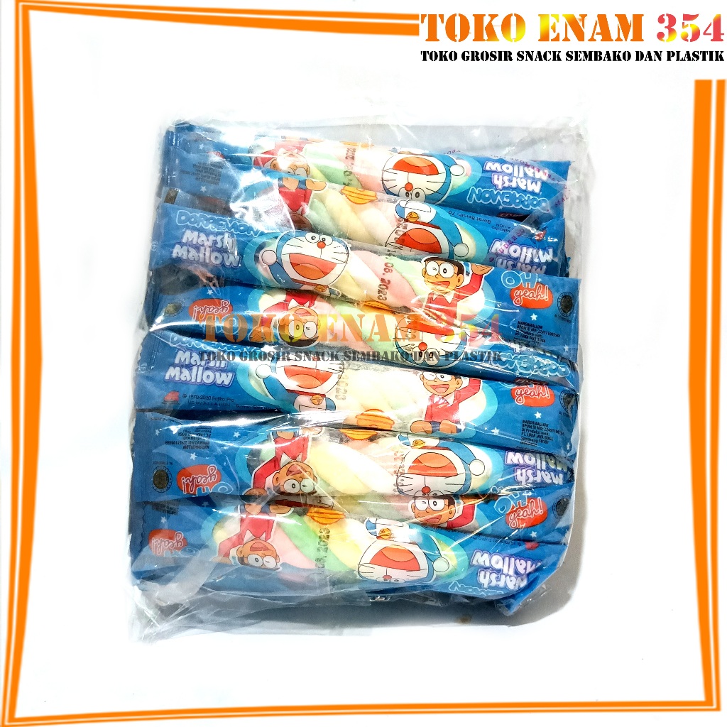 

Marshmallow Kepang Bulat Doraemon dan kepang youka 1 pack isi 20 pcs x 7 gram