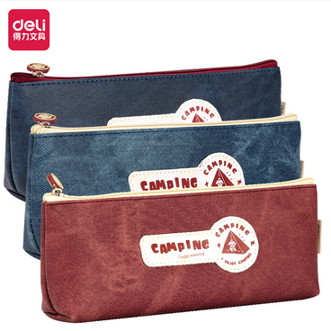 

Kotak Pensil Deli Pencil Case edisi Camping Kotak Pensil Kain Resleting
