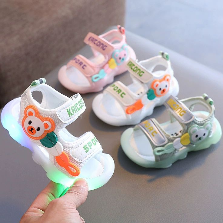 modelTipe CYW768 Svekes Sepatu Sandal Anak Cewe Cowo Sol Lunak Sepatu Lampu Sandal Sepatu